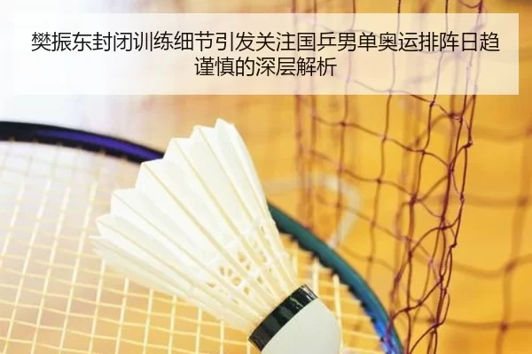 樊振东封闭训练细节引发关注国乒男单奥运排阵日趋谨慎的深层解析